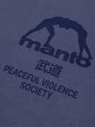 MANTO Society tshirt- steel blue